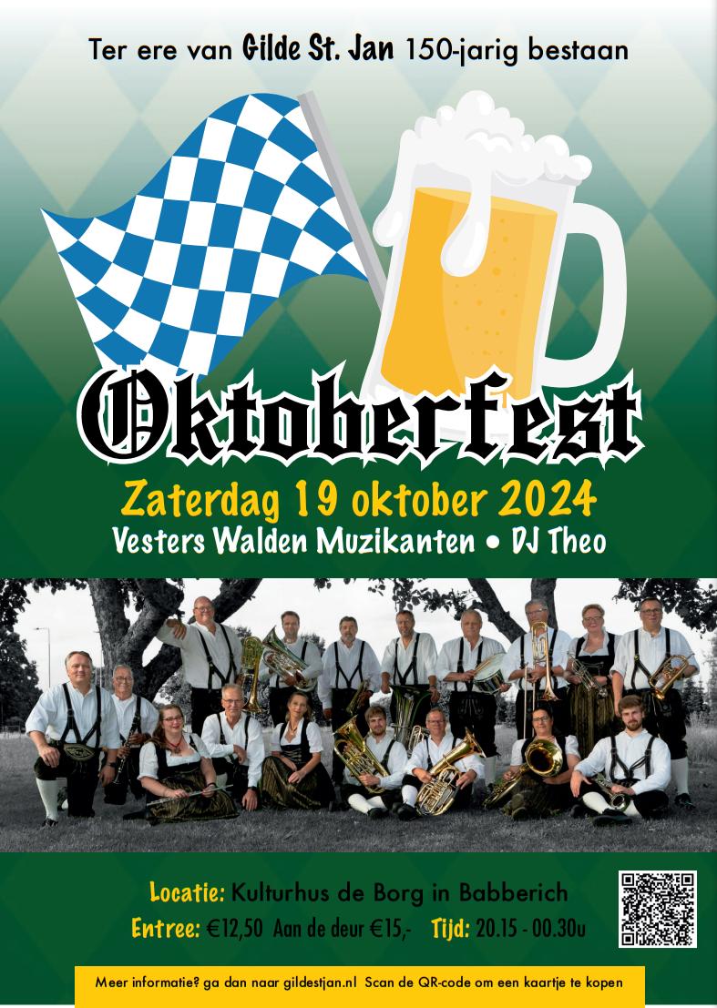 Oktoberfest Babberich zaterdag 19 oktober